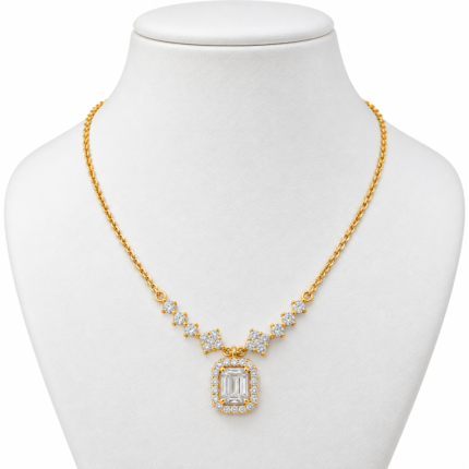 Elora Solitaire Diamond Necklace