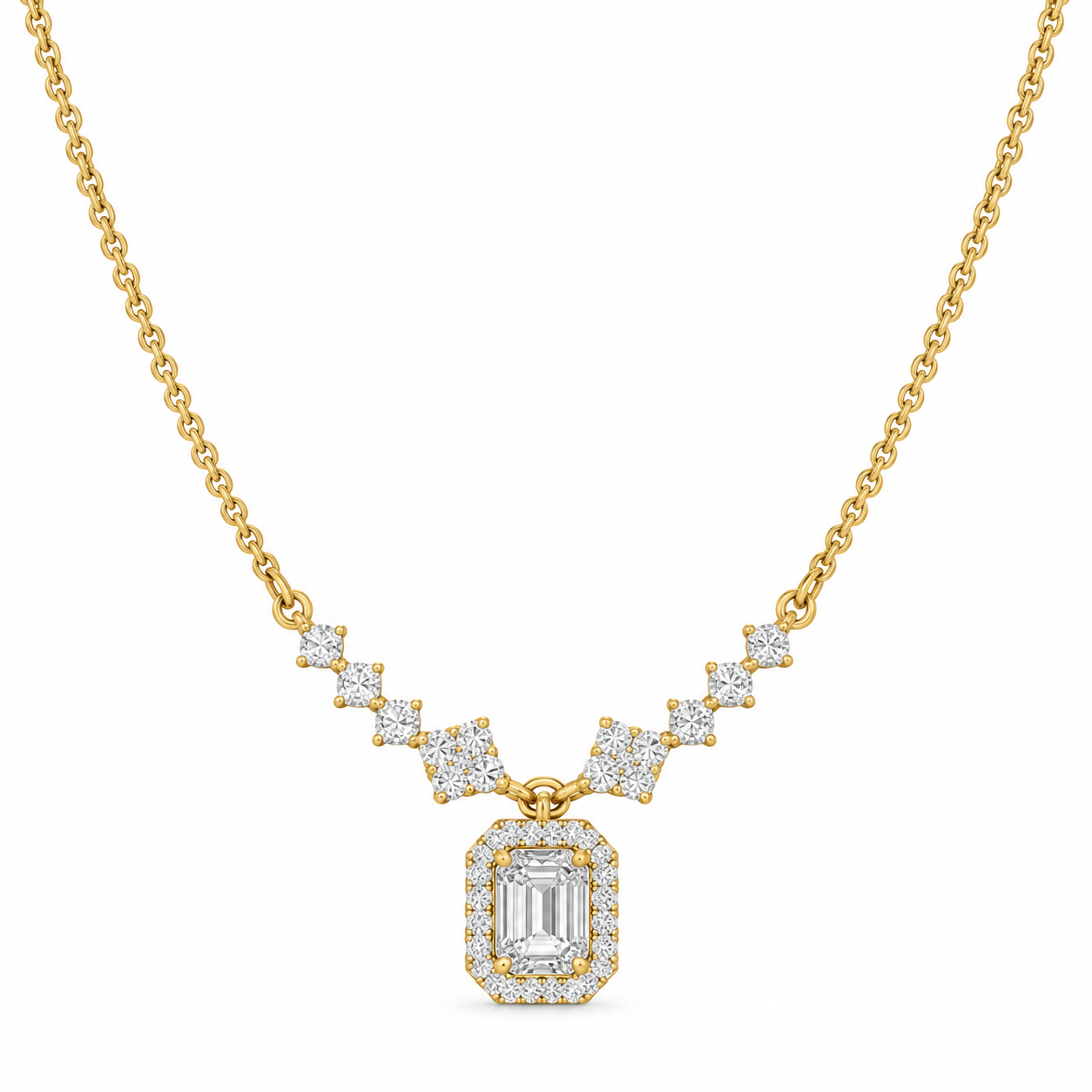 Elora Solitaire Diamond Necklace Elora Solitaire Diamond Necklace
