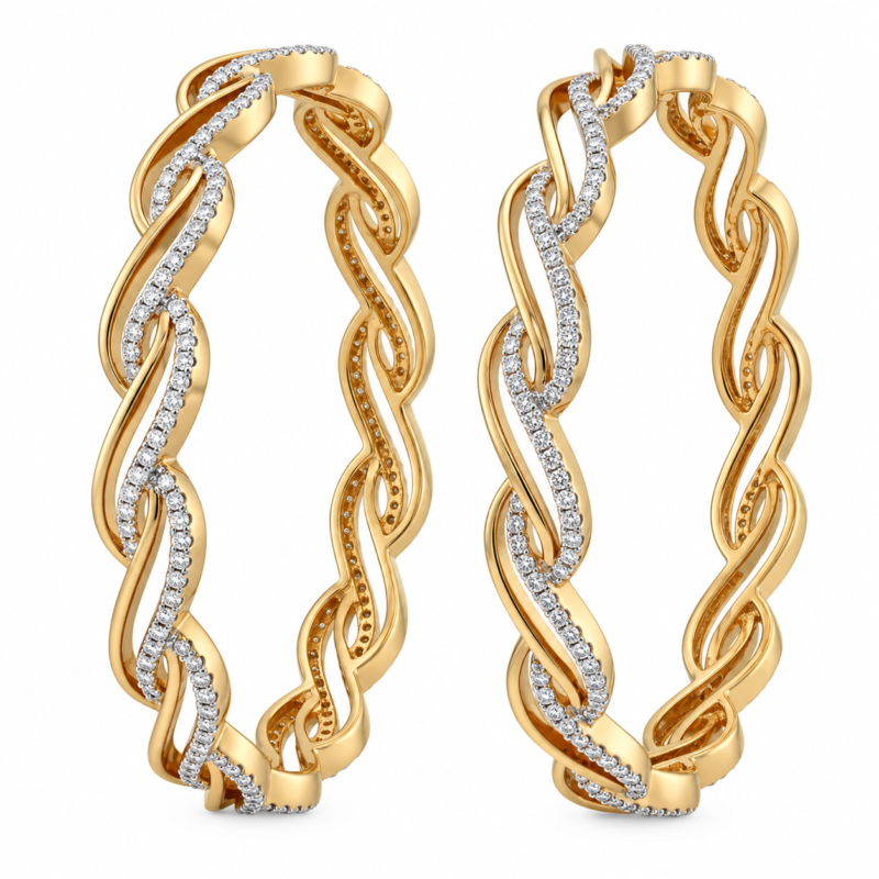 Ivanna Diamond Bangles By Diamondiary