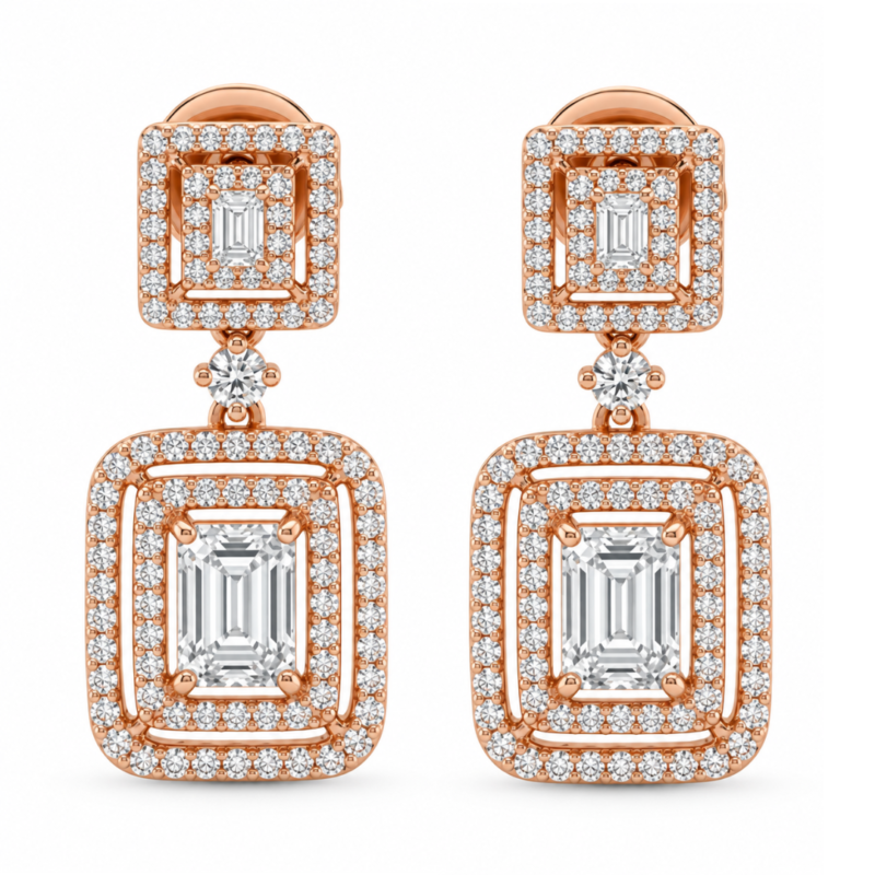 Lina Diamond Stud Earrings By Diamondiary