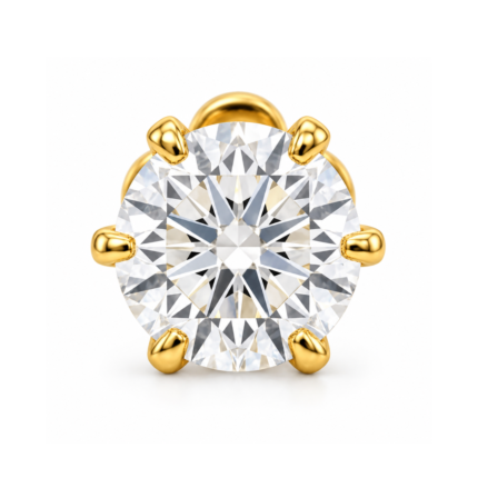 Luella Solitaire Diamond Nose Screw By Diamondiary
