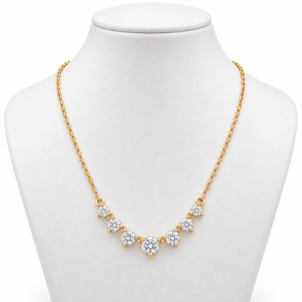 Sasha Solitaire Diamond Necklace By Diamondiary