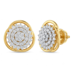Gloria Diamond Stud Earrings By Diamondiary