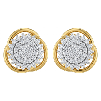 Gloria Diamond Stud Earrings By Diamondiary
