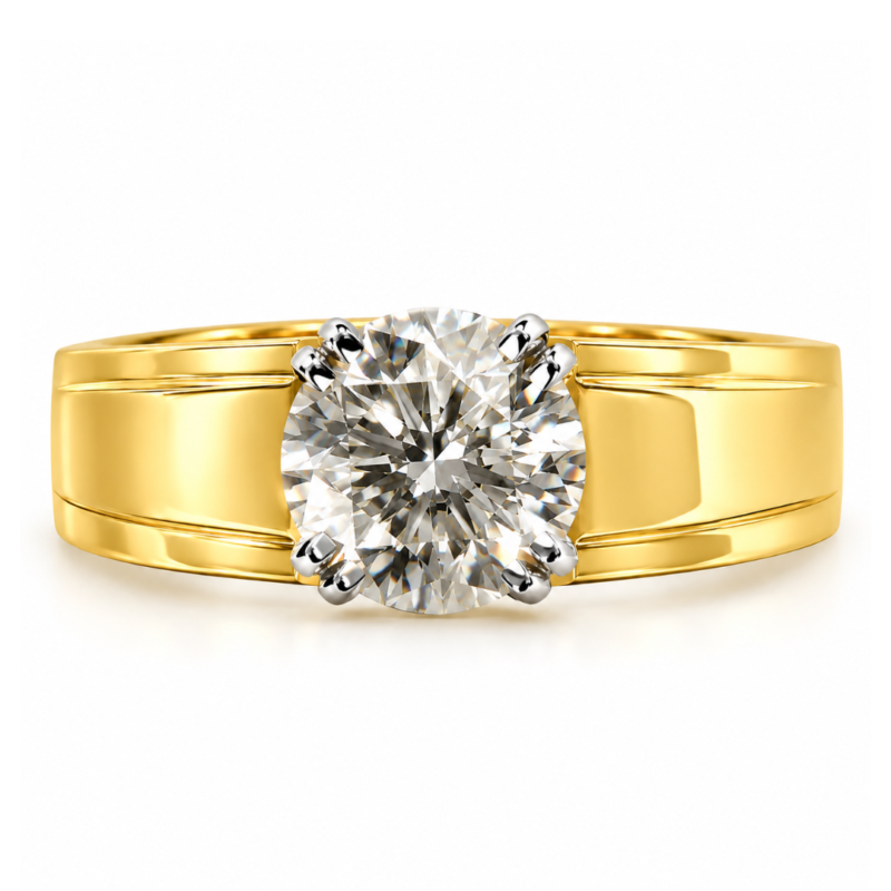 Julian Solitaire Diamond Ring for Men By Diamondiary