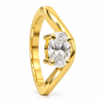 Miley Solitaire Diamond Ring By Diamondiary
