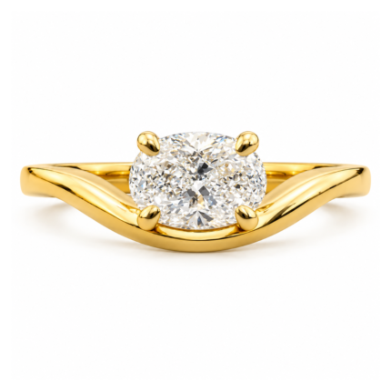 Miley Solitaire Diamond Ring By Diamondiary