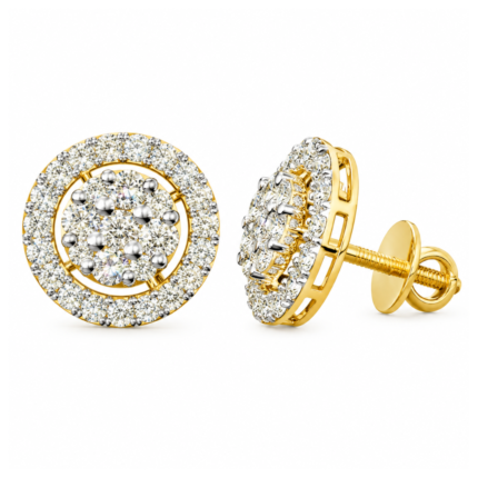 Samara Diamond Stud Earrings By Diamondiary